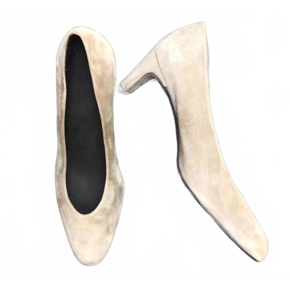 Stuart Weitzman Classic VTG Tan Suede Pump | Size 8.5